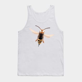 Funny angry hornet wasp cartoon illustration Tank Top